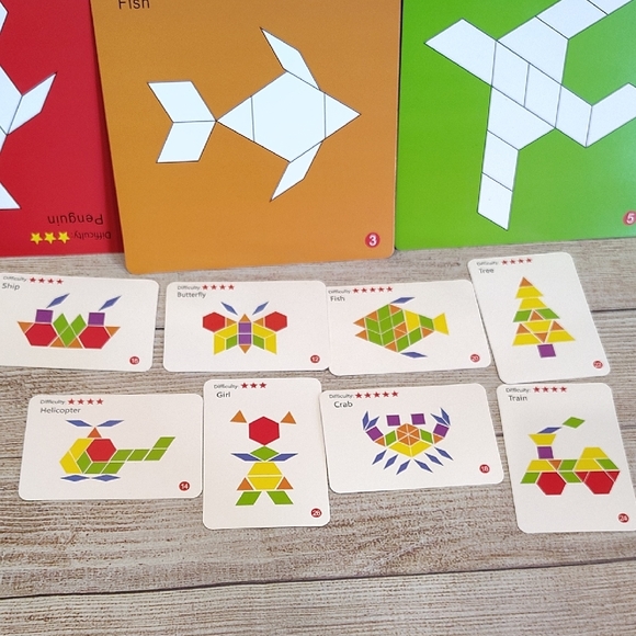 Colorful Geometric Pattern Blocks - Picture 6 of 16